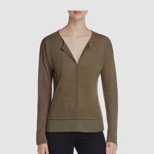 Sanctuary Olive Green lightweight knit shirt